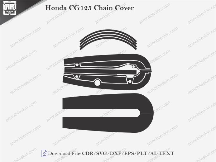 Honda CG125 Chain Cover Wrap Skin Template