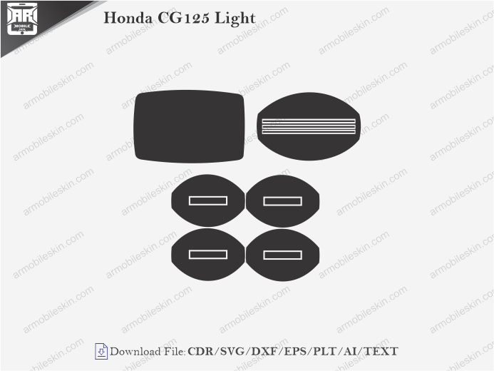 Honda CG125 Light Wrap Skin Template