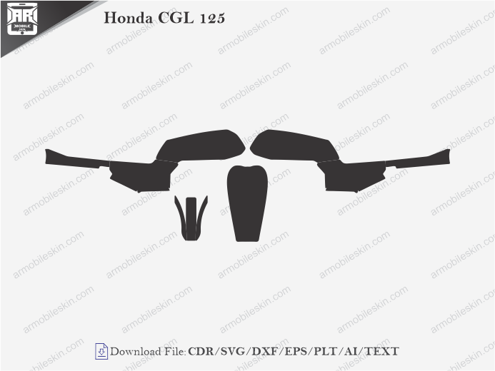 Honda CGL 125 Wrap Skin Template