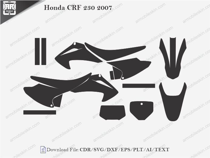 Honda CRF 230 2007 Wrap Skin Template