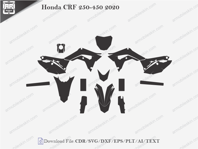 Honda CRF 250-450 2020 Wrap Skin Template