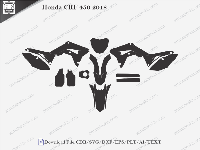 Honda CRF 450 2018 Wrap Skin Template
