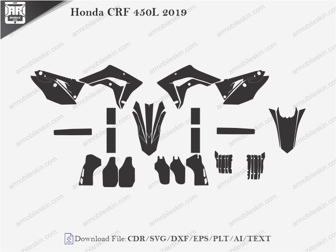 Honda CRF 450L 2019 Wrap Skin Template