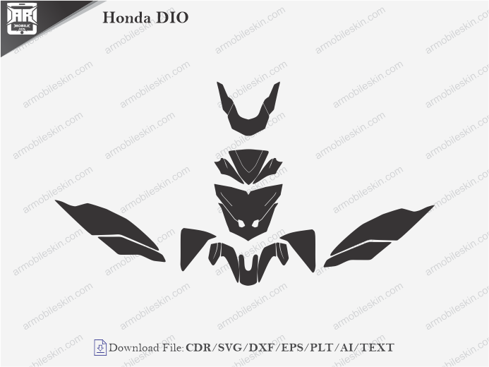Honda DIO Wrap Skin Template