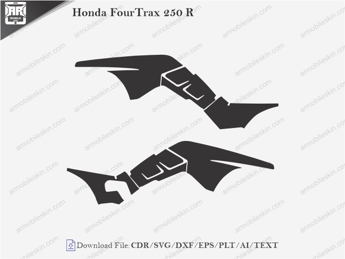 Honda FourTrax 250 R Wrap Skin Template