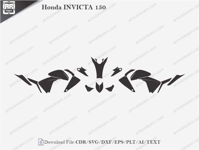Honda INVICTA 150 Wrap Skin Template