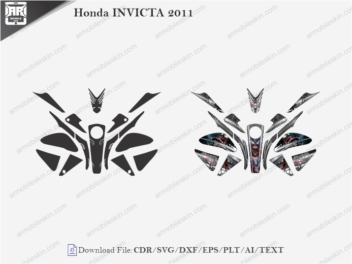 Honda INVICTA 2011 Wrap Skin Template