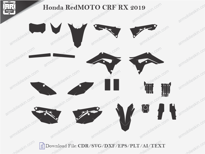 Honda RedMOTO CRF RX 2019 Wrap Skin Template