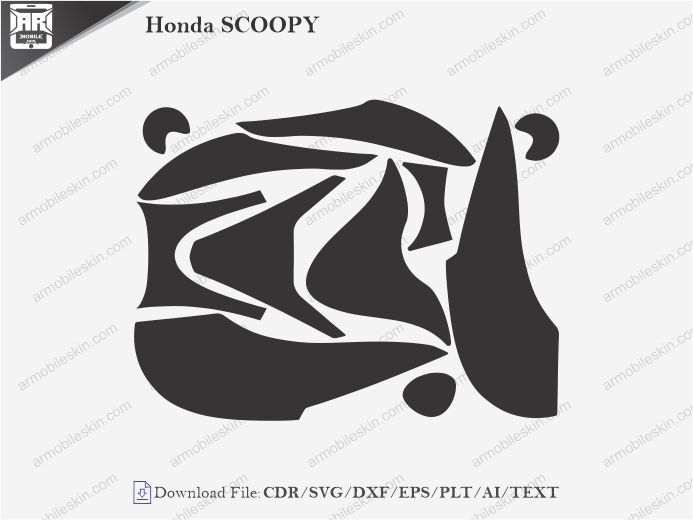 Honda SCOOPY Wrap Skin Template