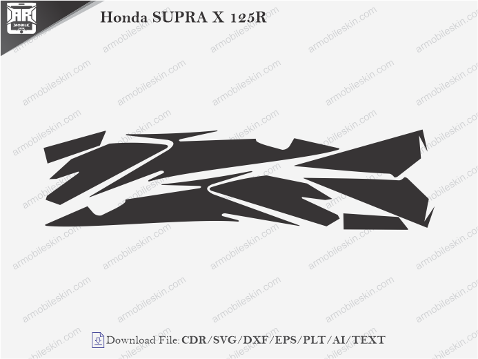 Honda SUPRA X 125R Wrap Skin Template