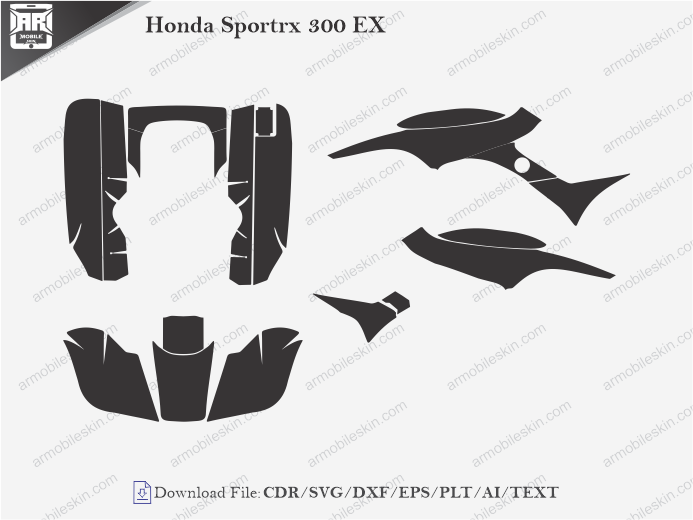 Honda Sportrx 300 EX Wrap Skin Template