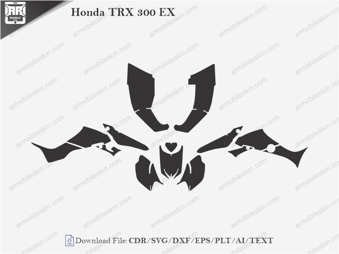 Honda TRX 300 EX Wrap Skin Template