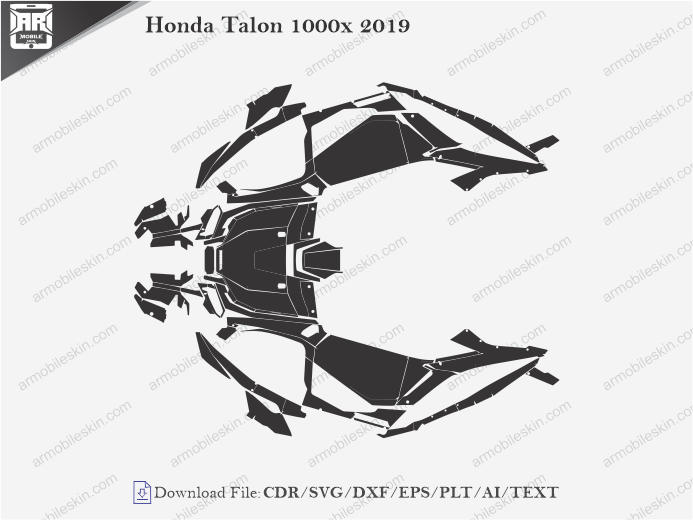 Honda Talon 1000x 2019 Wrap Skin Template