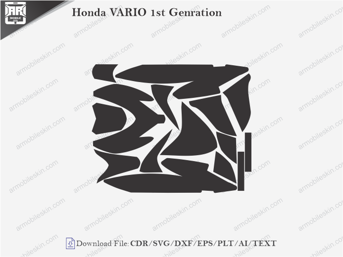 Honda VARIO 1st Generation Wrap Skin Template
