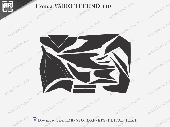 Honda VARIO TECHNO 110 Wrap Skin Template