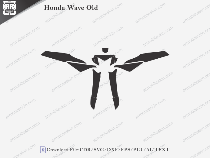 Honda Wave Old Wrap Skin Template