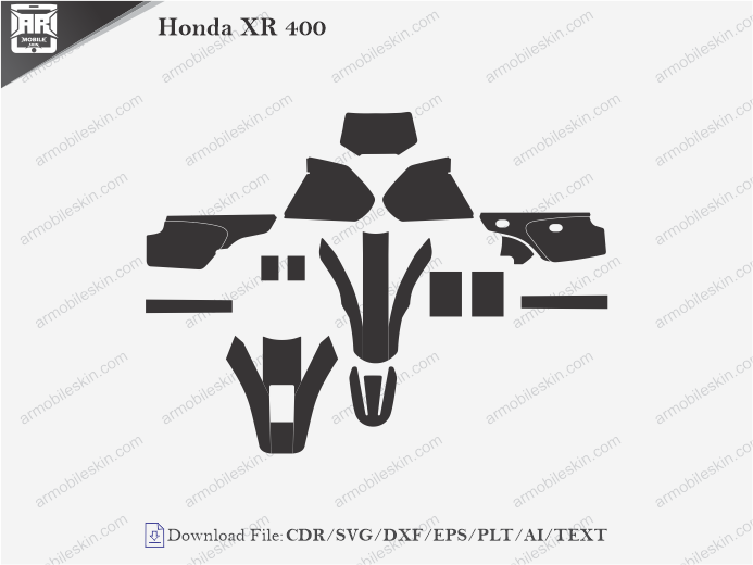 Honda XR 400 Wrap Skin Template