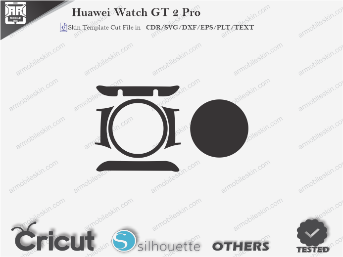 Huawei Watch GT 2 Pro Skin Template Vector