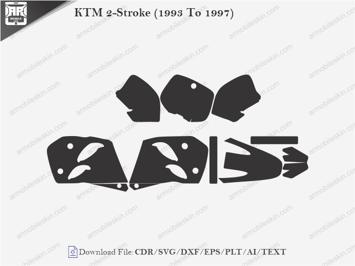 KTM 2-Stroke (1993 To 1997) Wrap Skin Template