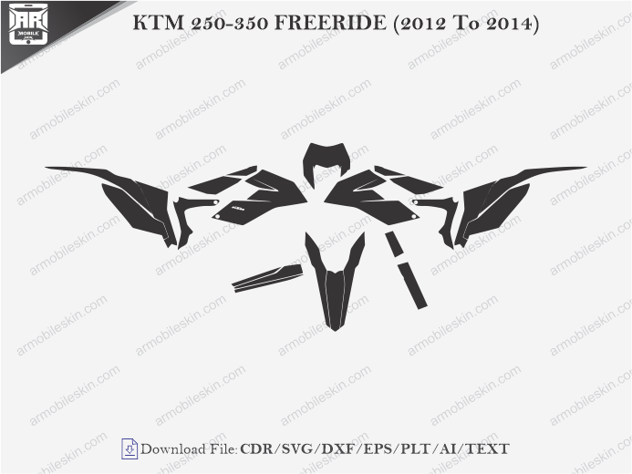KTM 250-350 FREERIDE (2012 To 2014) Wrap Skin Template