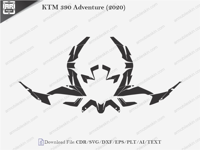 KTM 390 Adventure (2020) Wrap Skin Template