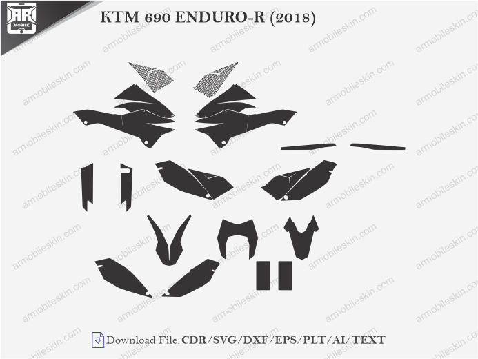 KTM 690 ENDURO-R (2018) Wrap Skin Template