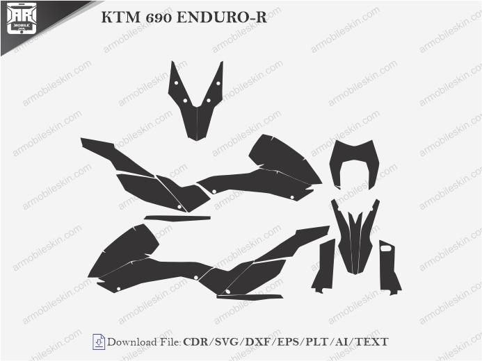 KTM 690 ENDURO-R Wrap Skin Template