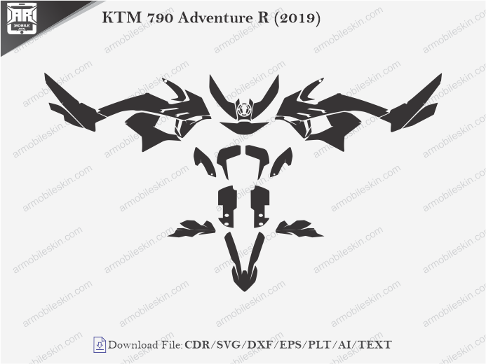 KTM 790 Adventure R (2019) Wrap Skin Template