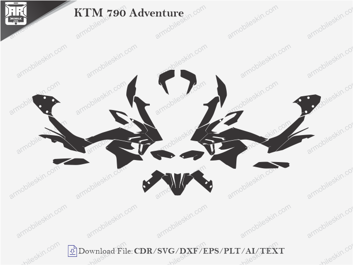 KTM 790 Adventure Wrap Skin Template