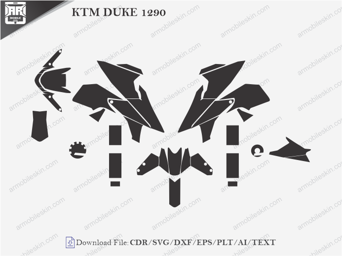 KTM DUKE 1290 Wrap Skin Template