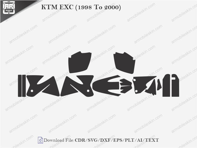 KTM EXC (1998 To 2000) Wrap Skin Template