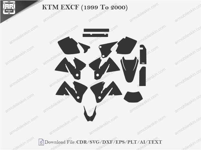KTM EXCF (1999 To 2000) Wrap Skin Template
