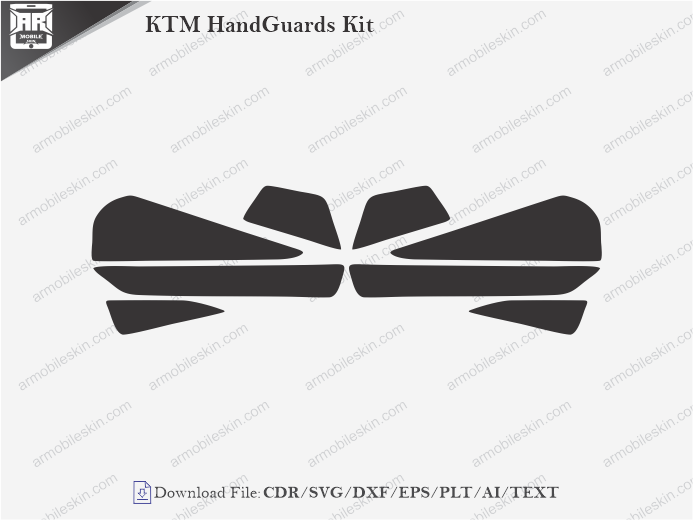 KTM Handguards Kit Wrap Skin Template