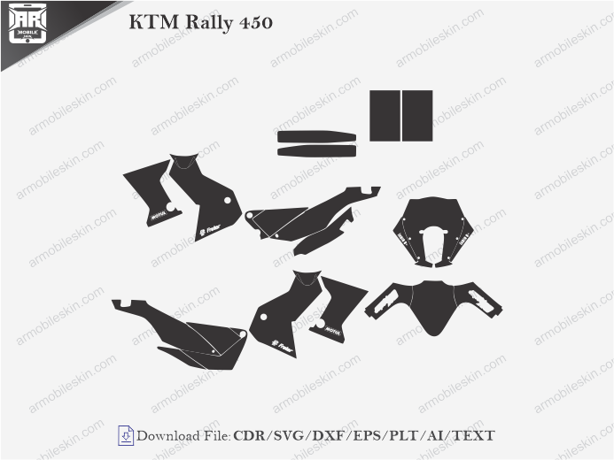KTM Rally 450 Wrap Skin Template
