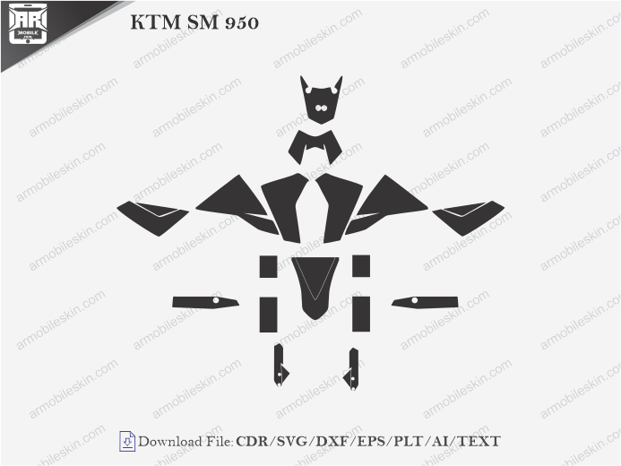 KTM SM 950 Wrap Skin Template