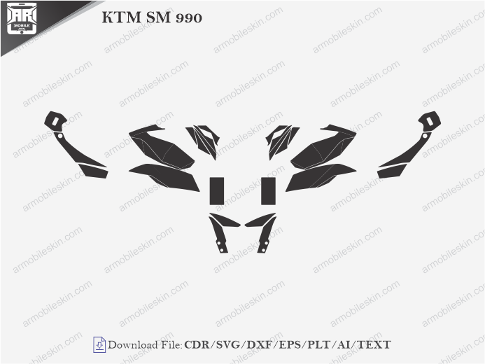 KTM SM 990 Wrap Skin Template