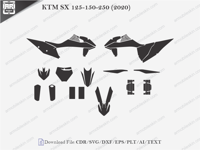 KTM SX 125-150-250 (2020) Wrap Skin Template