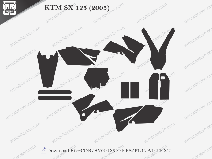 KTM SX 125 (2005) Wrap Skin Template