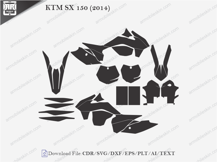KTM SX 150 (2014) Wrap Skin Template