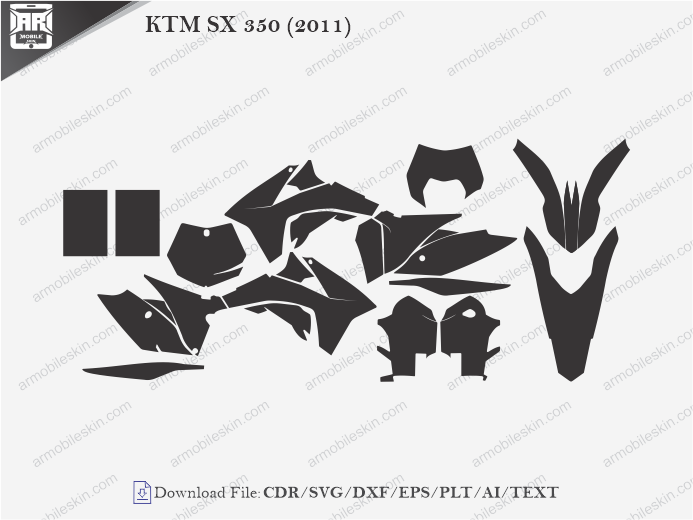 KTM SX 350 (2011) Wrap Skin Template