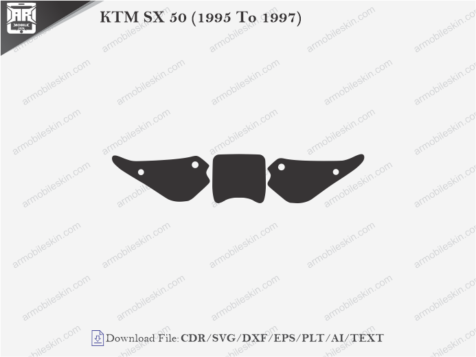 KTM SX 50 (1995 To 1997) Wrap Skin Template