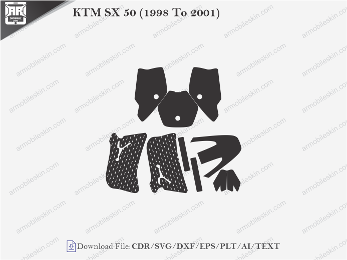 KTM SX 50 (1998 To 2001) Wrap Skin Template