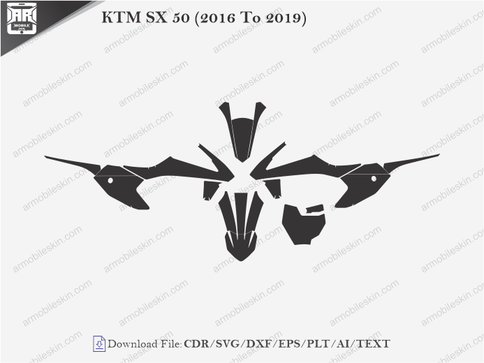 KTM SX 50 (2016 To 2019) Wrap Skin Template