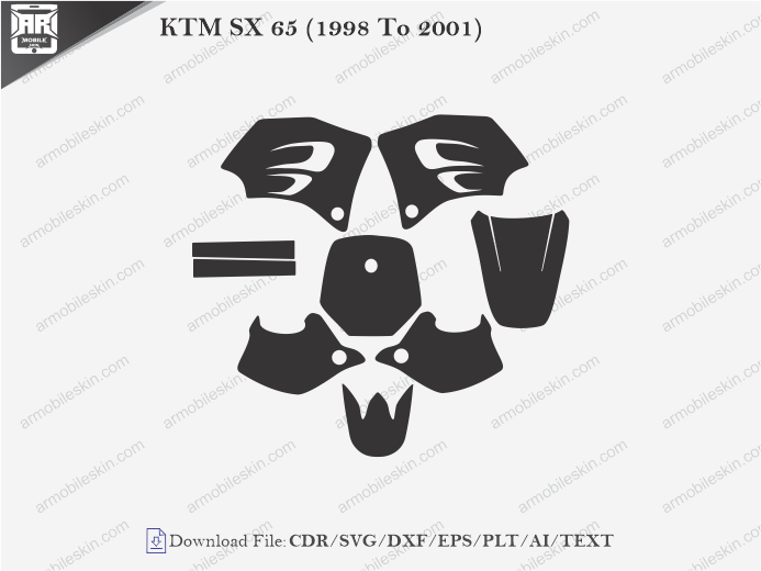 KTM SX 65 (1998 To 2001) Wrap Skin Template