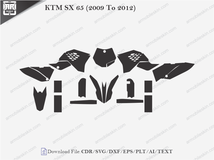 KTM SX 65 (2009 To 2012) Wrap Skin Template
