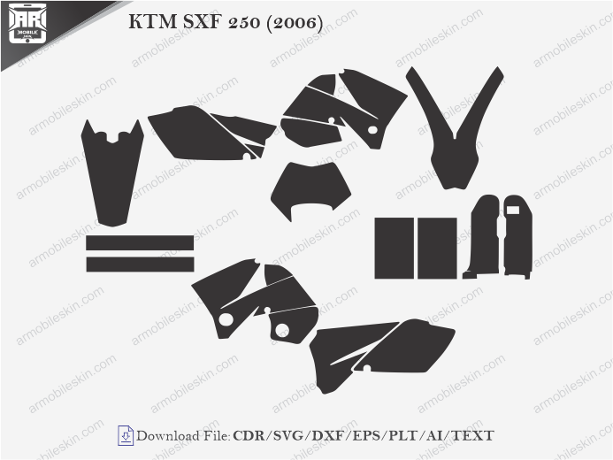 KTM SXF 250 (2006) Wrap Skin Template