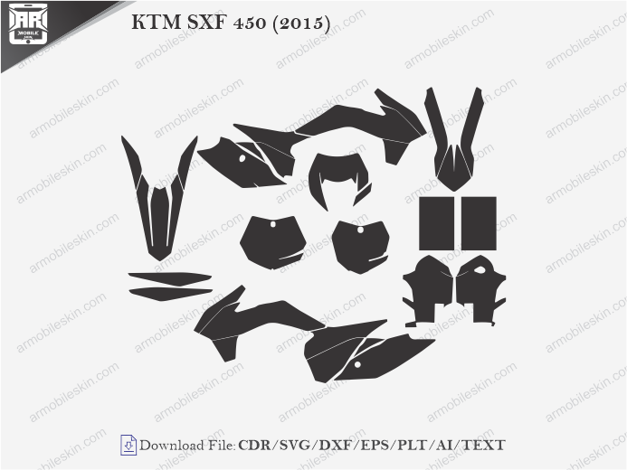 KTM SXF 450 (2015) Wrap Skin Template