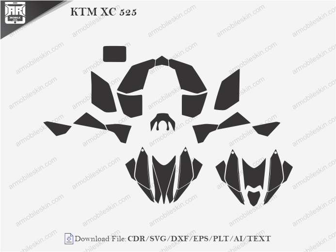 KTM XC 525 Wrap Skin Template