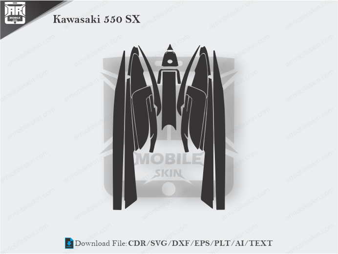Kawasaki 750 SX SXR SXi (1992 - 1998) Wrap Skin Template