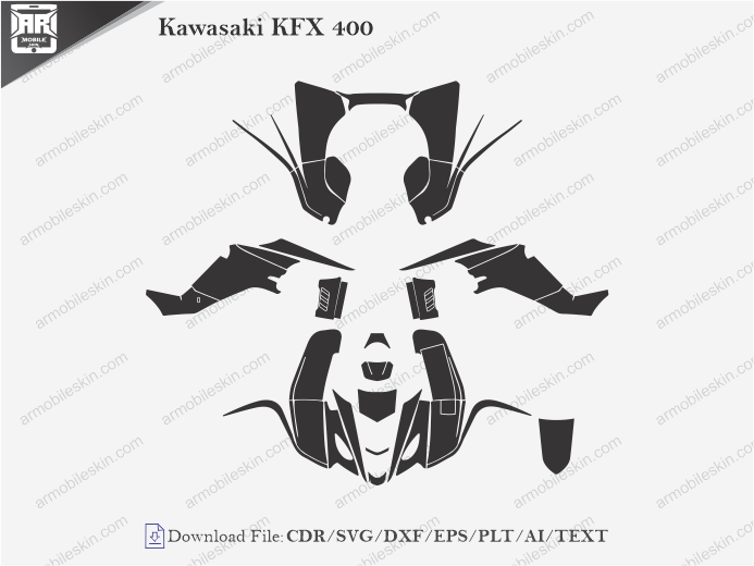 Kawasaki KFX 400 Wrap Skin Template